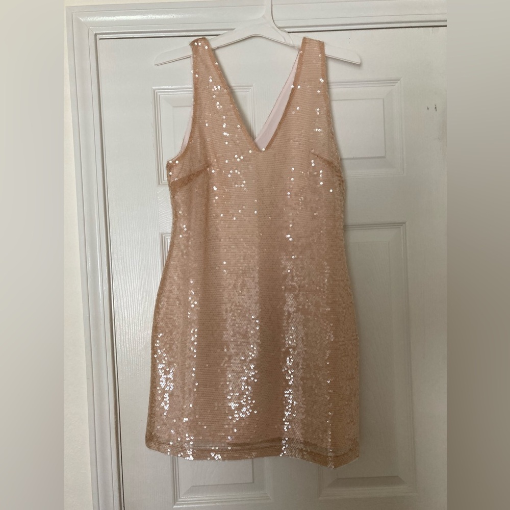 Champagne Coctail Sequence Dress